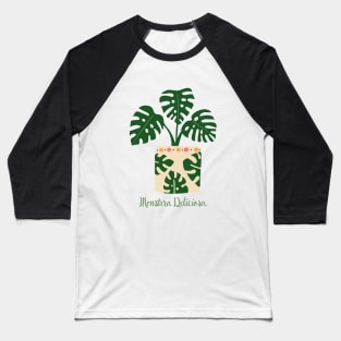 Monstera Deliciosa Baseball T-Shirt